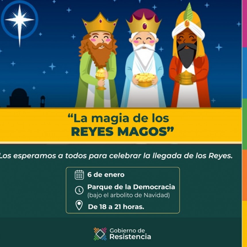 El municipio junto a Hoteleros y Gastronómicos invitan a vivir la magia de los Reyes Magos en el Parque de la Democracia
