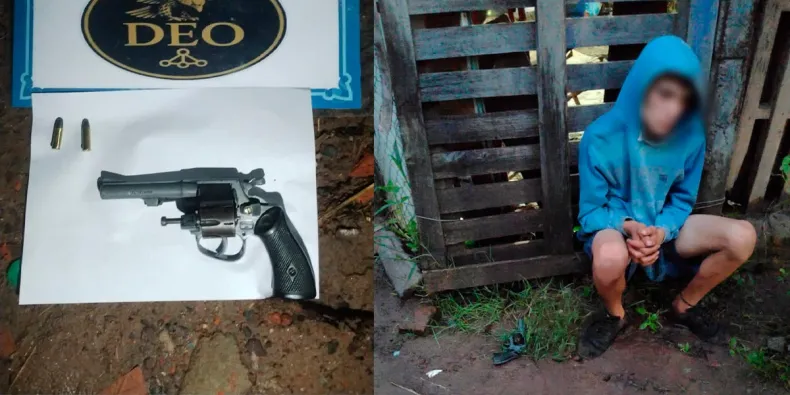 Adolescente andaba con un 32: denunciaron un robo y lo detuvieron poco después