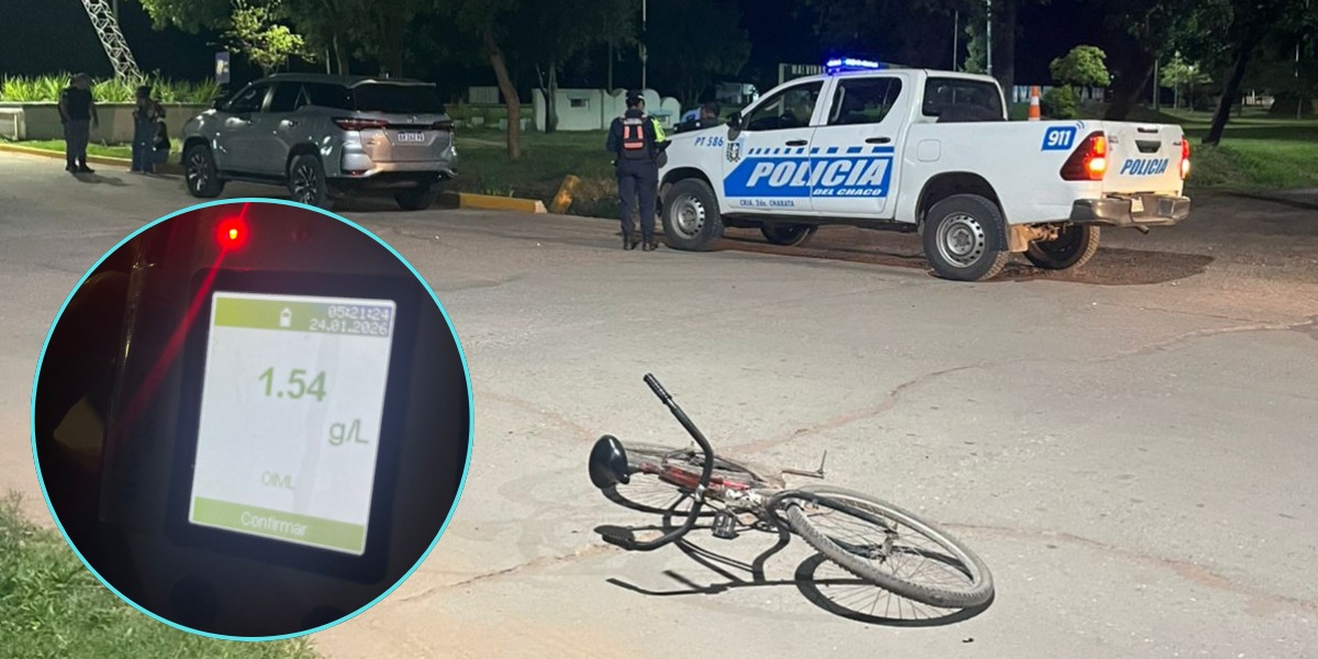 Demoran a una joven que conducía con 1,54 en Charata