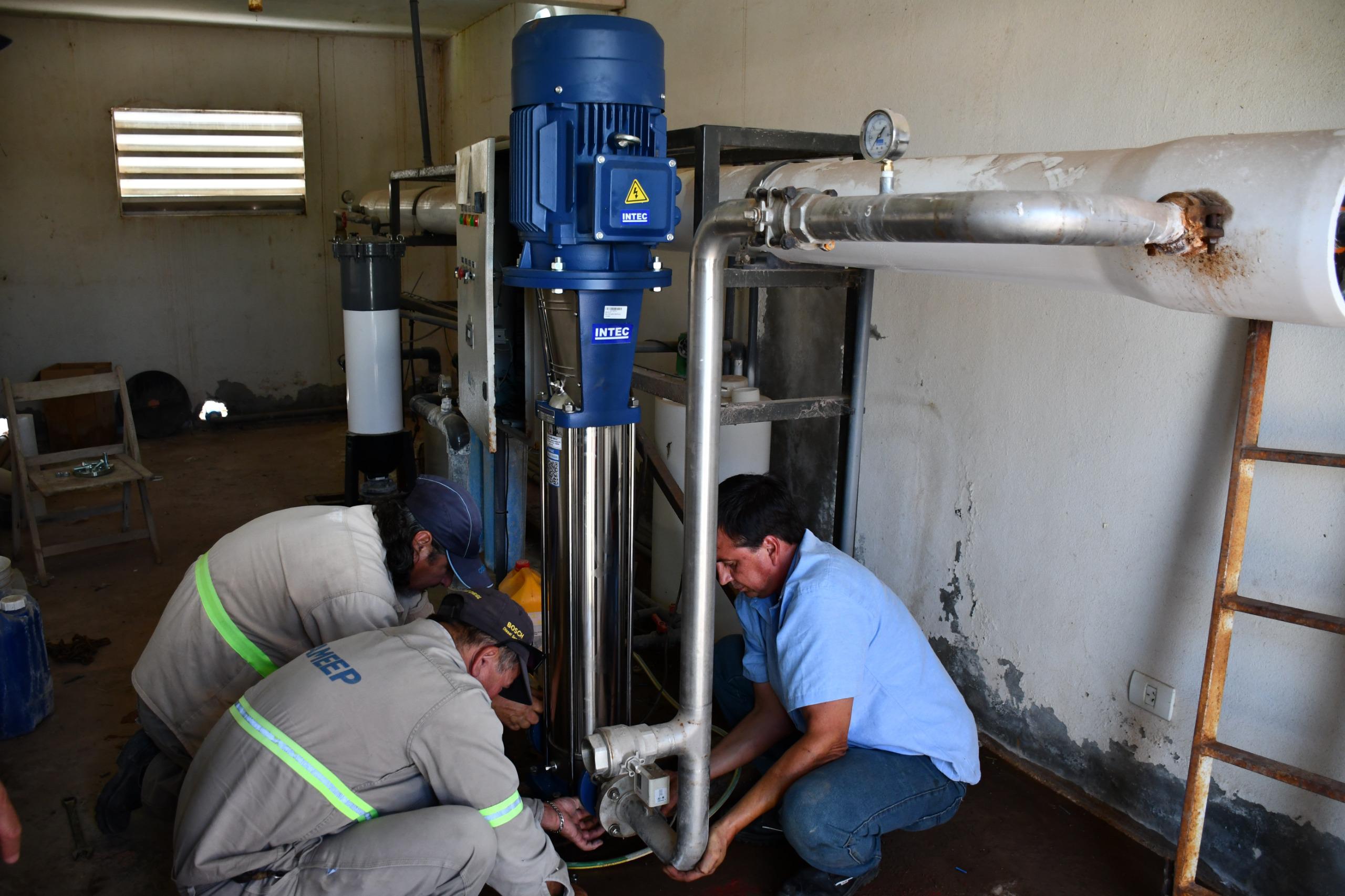 Sameep y el Municipio restablecieron plantas de agua en Santa Sylvina