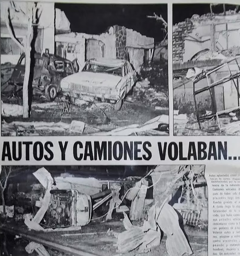 El día que un tornado destruyó un barrio entero de Santa Fe en dos minutos