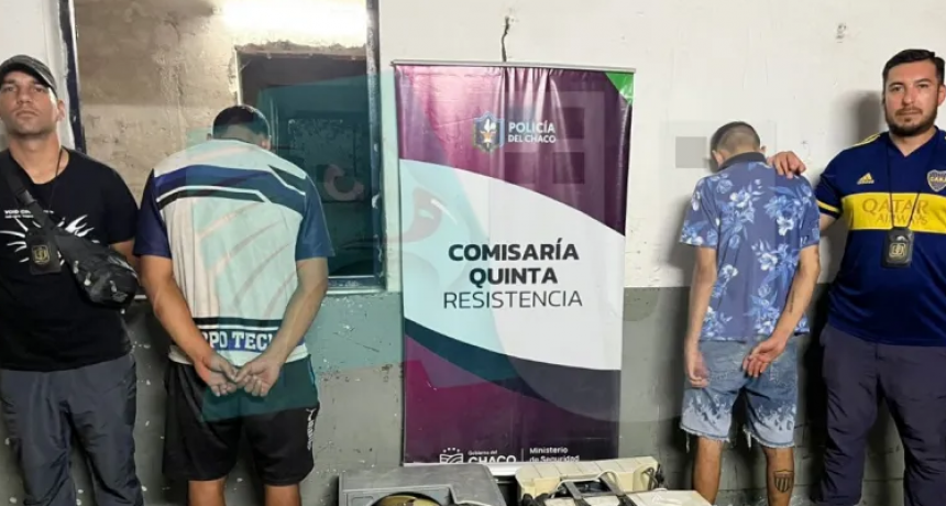 Los atraparon con dos aires acondicionados robados a una escuela