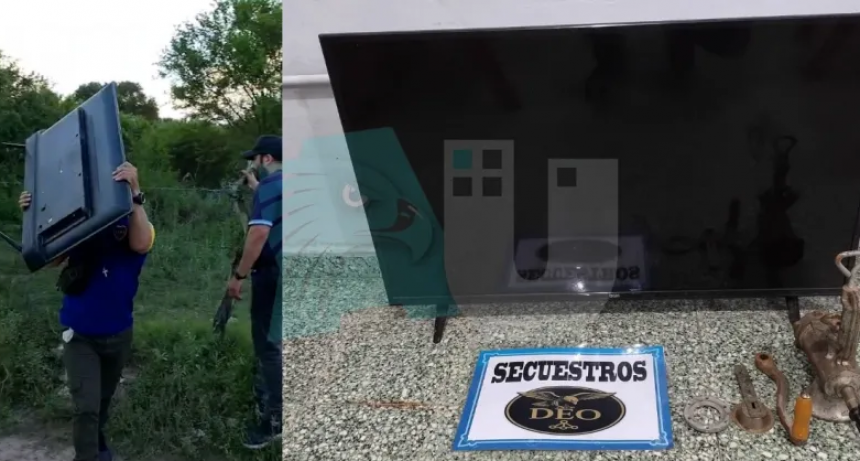Hallaron objetos robados ocultos en una zona boscosa de Resistencia