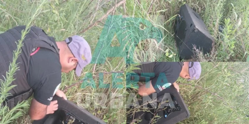 Secuestraron un amplificador hallado abandonado en La Verde