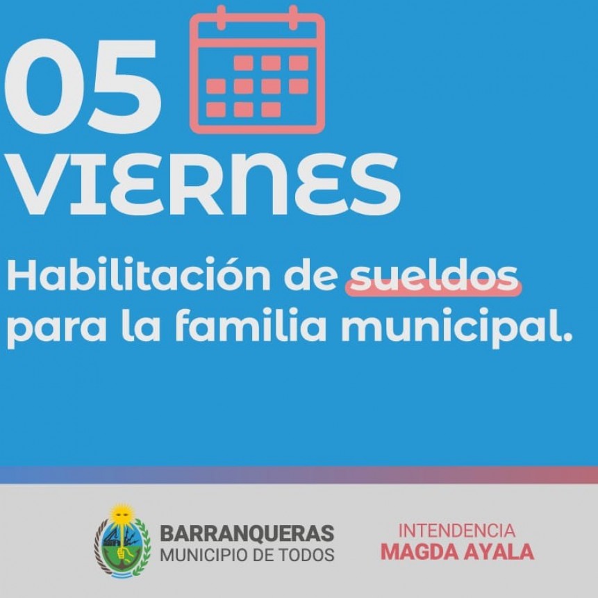 Desde el viernes pagan sueldos a municipales de Barranqueras