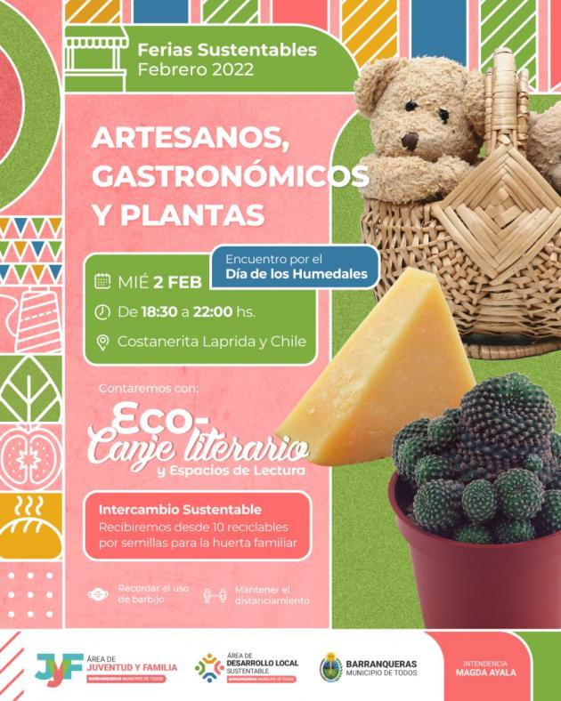 Barranqueras invita a participar de una Feria Sustentable para celebrar el Día de los Humedales