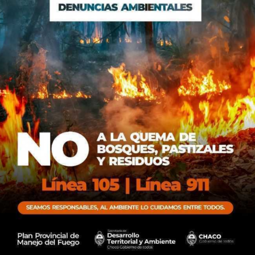 Se registran un total 121 focos de calor activos en la provincia