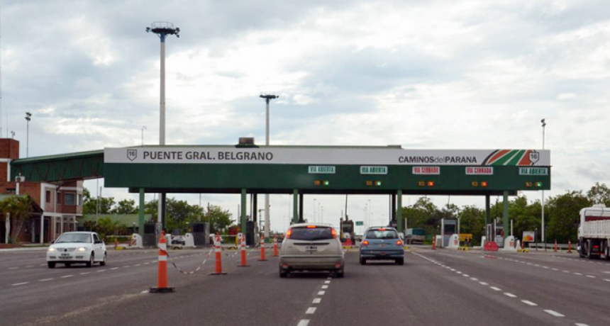 Vuelven a aumentar los peajes y cruzar a Corrientes costará $80