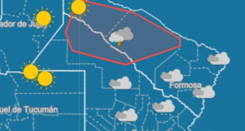 Localidades chaqueñas en alerta por tormentas fuertes
