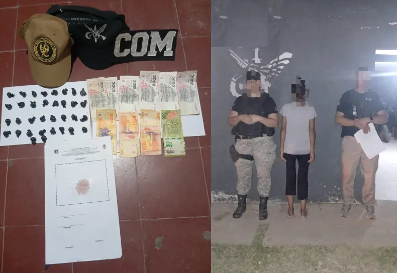 Operativo antidrogas en Quitilipi: aprehenden a una mujer por venta de marihuana