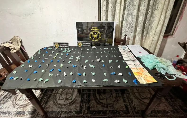 Descubren búnker narco en Villa Seitor: una detenida, droga y dinero en efectivo