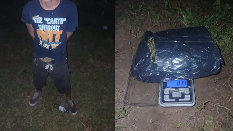 Secuestran más de 80 gramos de marihuana en operativo sobre ruta 90