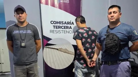 Apuñaló a un hombre en Villa Ercilia y se dio a la fuga, terminó detenido
