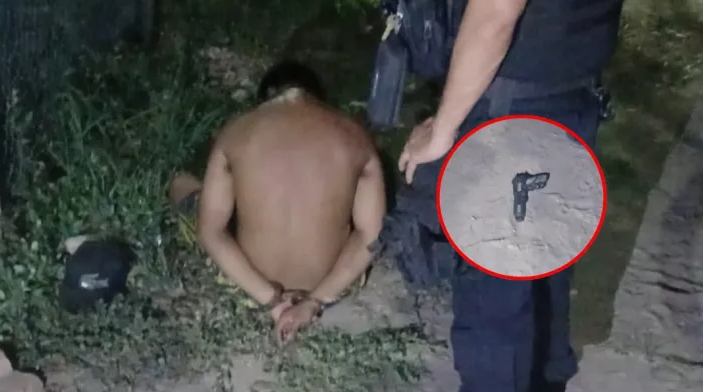 Intentó entrar a una casa en Barranqueras con un arma de juguete y terminó detenido