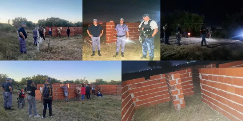 Desbaratan intento de usurpación en la zona Sur de Resistencia y desalojan a 30 personas