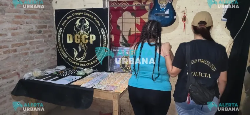 Operativo anti-narco en Sáenz Peña: incautan cocaína y $432 mil