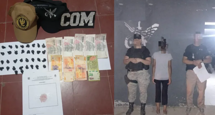 Operativo antidrogas en Quitilipi: aprehenden a una mujer por venta de marihuana