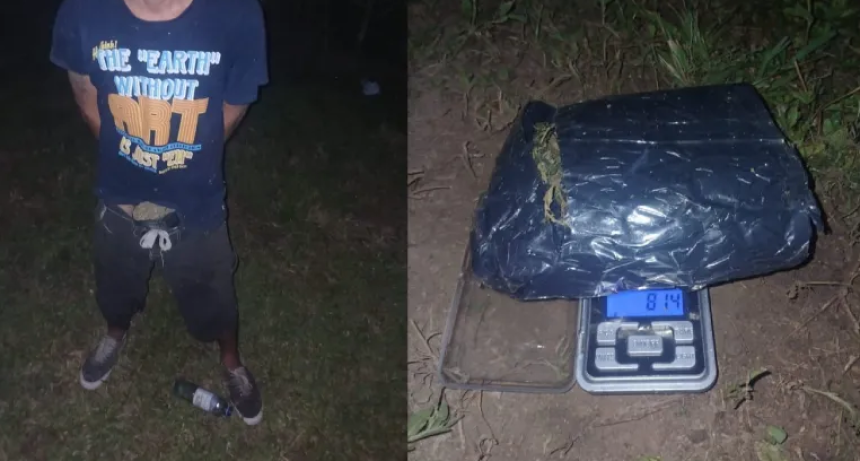 Secuestran más de 80 gramos de marihuana en operativo sobre ruta 90