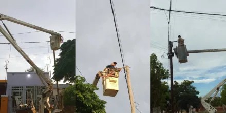 El municipio de Corzuela avanza con la reposición de luminarias para fortalecer la seguridad  