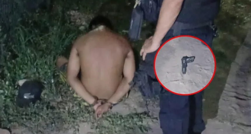 Intentó entrar a una casa en Barranqueras con un arma de juguete y terminó detenido