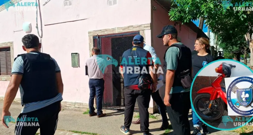 Allanamientos por robo a mano armada en Resistencia: un detenido y una moto secuestrada