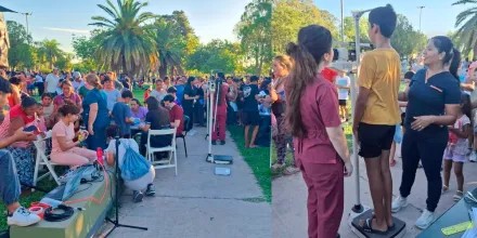 Masiva jornada sanitaria en Las Breñas antes del inicio de clases