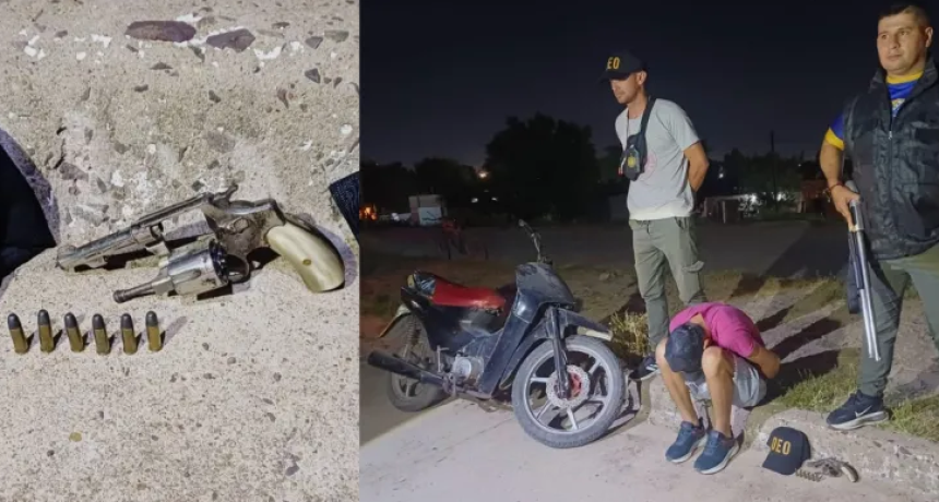 Vilelas: al calabozo por andar con moto sin llaves y un arma en el ba&uacute;l