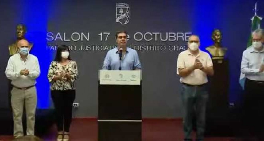 &ldquo;En tiempos de recuperaci&oacute;n, es absolutamente promover la unidad&rdquo;, dijo Capitanich al presentar la lista &uacute;nica del PJ