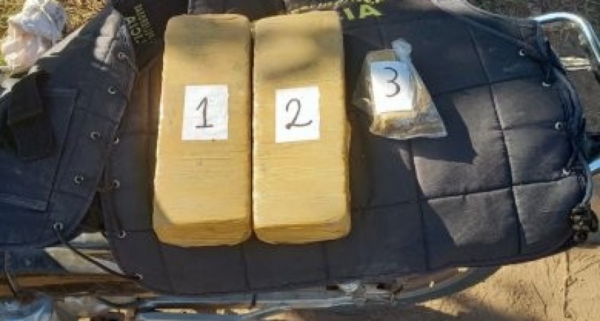 Sorprendidos con dos kilos de marihuana 