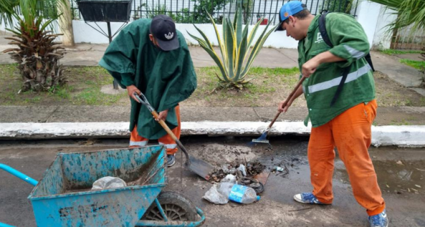 Destacaron el “buen funcionamiento de los desagües” en Resistencia con más de 130 milímetros caídos en la semana