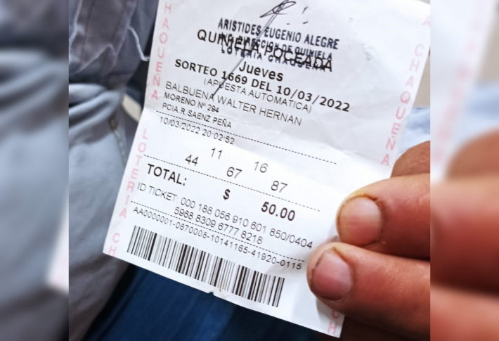 Un albañil se llevó más de 22 millones de pesos de la Poceada: 