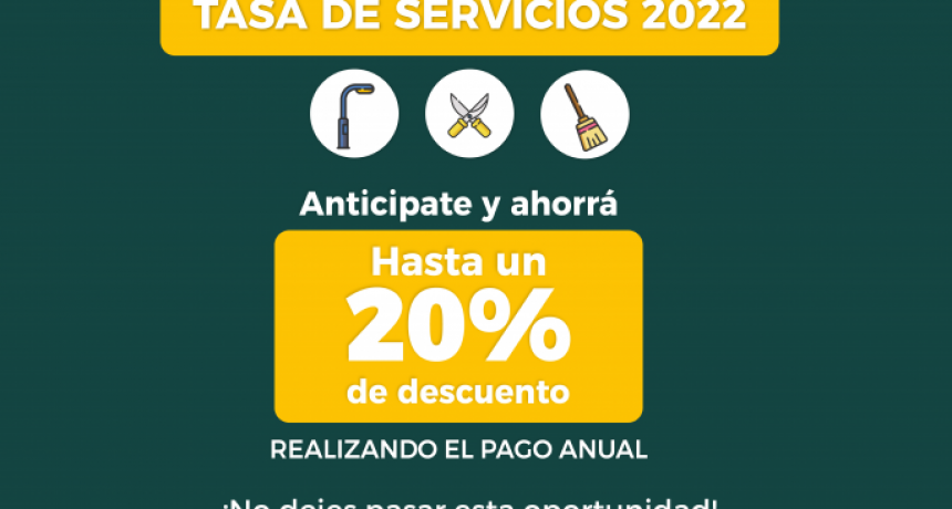 Resistencia: este martes vence el plazo para el pago anual anticipado de tasa de servicios