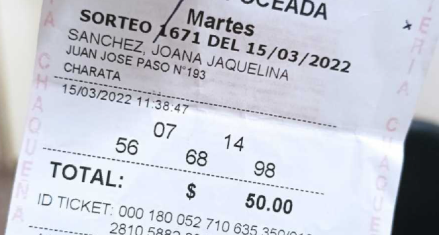 Poceada Chaqueña: un empleado de comercio de Charata se llevó un premio de 9,5 millones de pesos