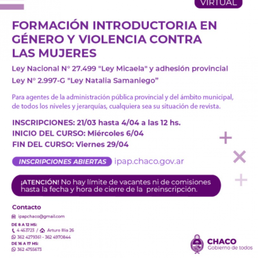 Ley Micaela: abrió la inscripción para la capacitación en Género y Violencias contra las Mujeres