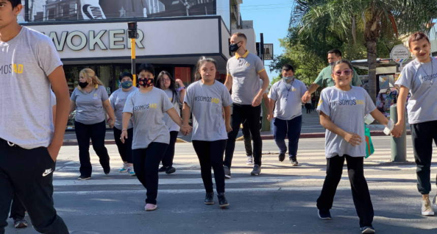 El Municipio de Resistencia conmemoró el Día Mundial del Síndrome de Down en la Peatonal