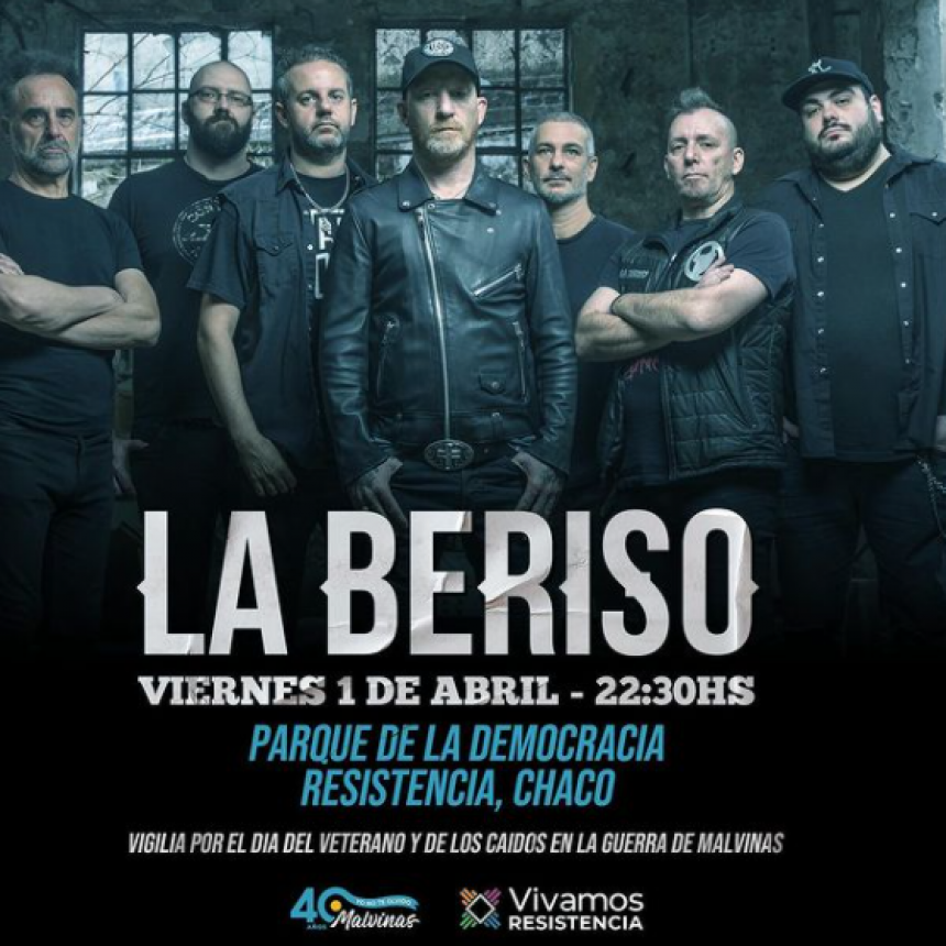 La Beriso tocará este viernes en el Parque de la Democracia: la entrada es libre y gratuita