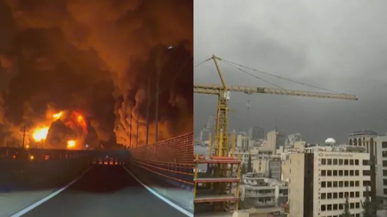 Ir&aacute;n: alertan sobre la posible ca&iacute;da de lluvia &aacute;cida sobre Teher&aacute;n tras el ataque a dep&oacute;sitos petroleros