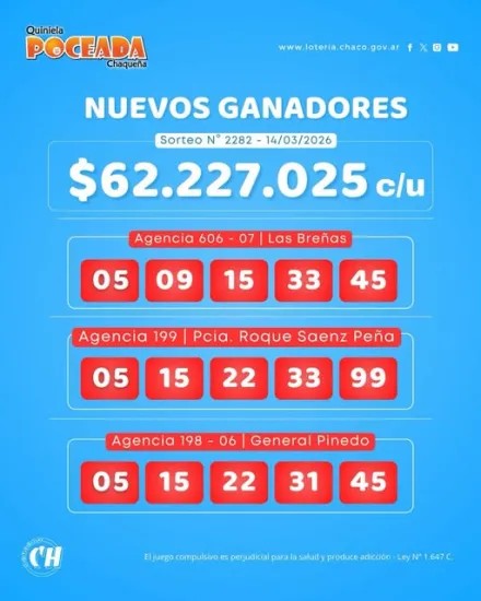 Festejo para tres en la noche del s&aacute;bado de la Poceada