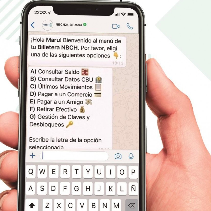 NBCH24 Billetera: una forma sencilla para enviar y recibir dinero desde WhatsApp