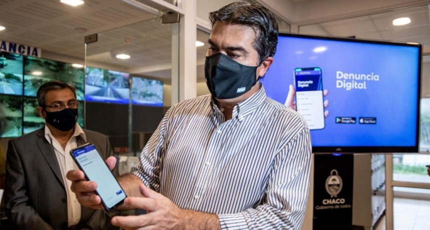 Capitanich present&oacute; una aplicaci&oacute;n de denuncia digital para informar delitos en la Provincia