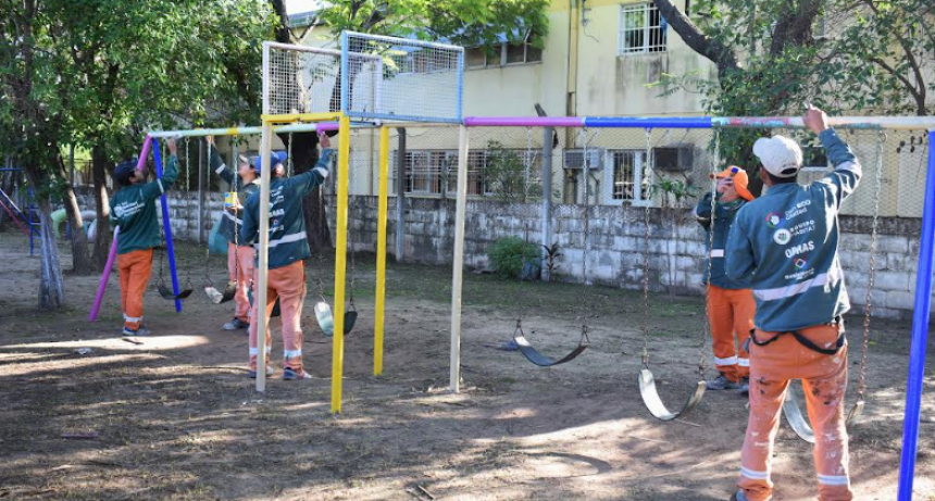 “Esfuerzo Compartido”: se realizaron reparaciones en el Jardín de Infantes 58 del Provincias Unidas