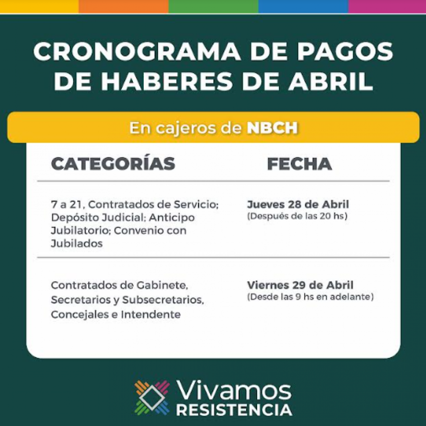 El Municipio de Resistencia empieza a pagar haberes el jueves 28