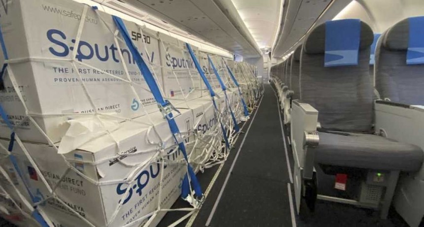 Parti&oacute; esta madrugada un nuevo vuelo de Aerol&iacute;neas Argentinas rumbo a Mosc&uacute; para traer m&aacute;s vacunas