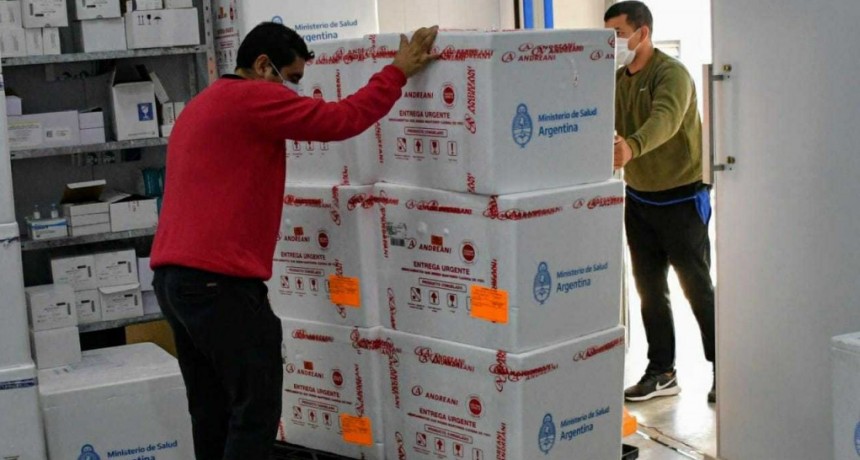Arribaron a la provincia cerca de 35 mil dosis de vacunas contra el coronavirus