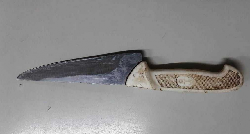 Detuvieron a un hombre acusado de amenazar con un arma blanca a su familia