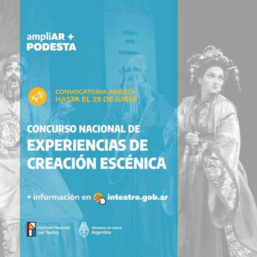 El INT lanz&oacute; el Concurso Nacional de Experiencias de Creaci&oacute;n Esc&eacute;nica