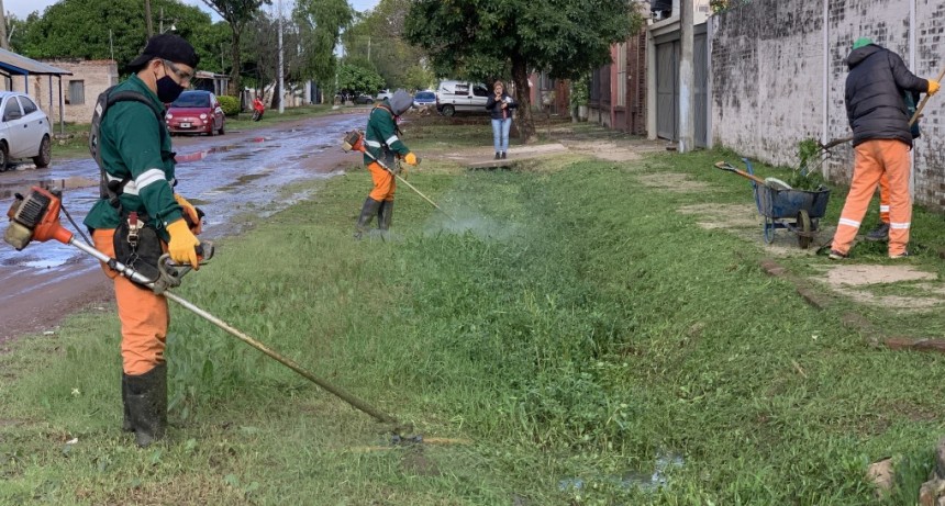 La cuidad de Resistencia avanzó con un operativo de saneamiento integral en la Zona Sur