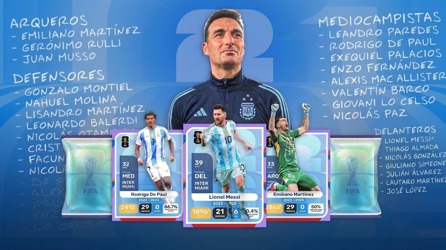 Lionel Scaloni confirm&oacute; la lista de 26 jugadores de la Selecci&oacute;n argentina para el Mundial