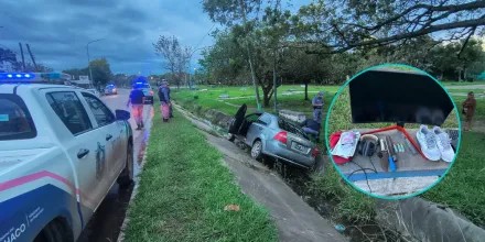 Destacada labor de la Polic&iacute;a: se jugaron la vida para frenar a un delincuente tras una entradera