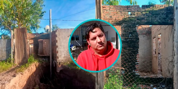 Su casa sufri&oacute; un socav&oacute;n y el gobierno provincial le ceder&aacute; un terreno y construir&aacute; una nueva vivienda